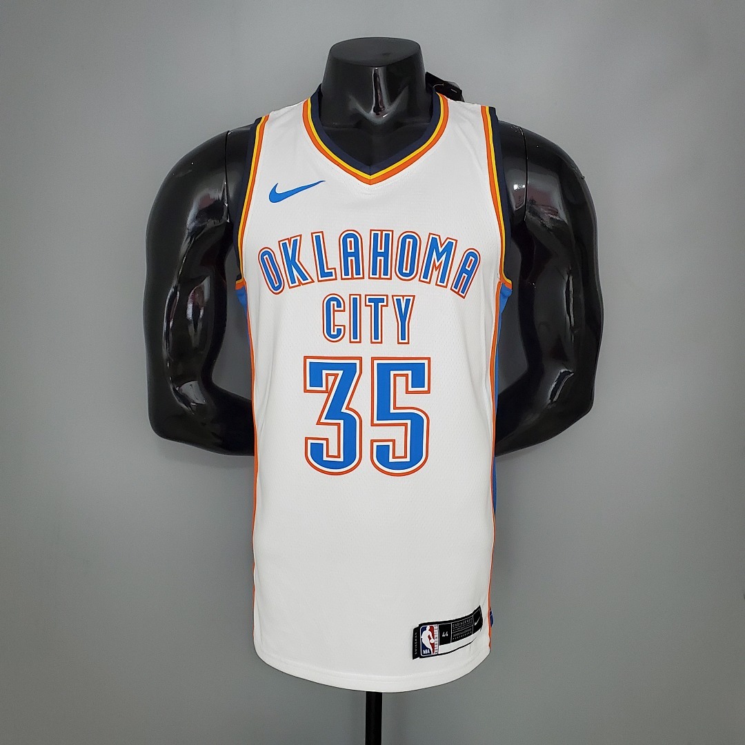 DURANT#35 Thunder White NBA Jersey S-XXL