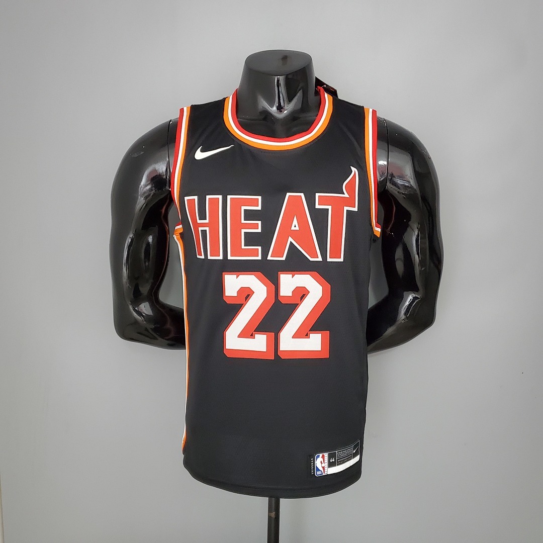 2018 BUTLER#22 Heat Retro Night Black NBA Jersey S-XXL