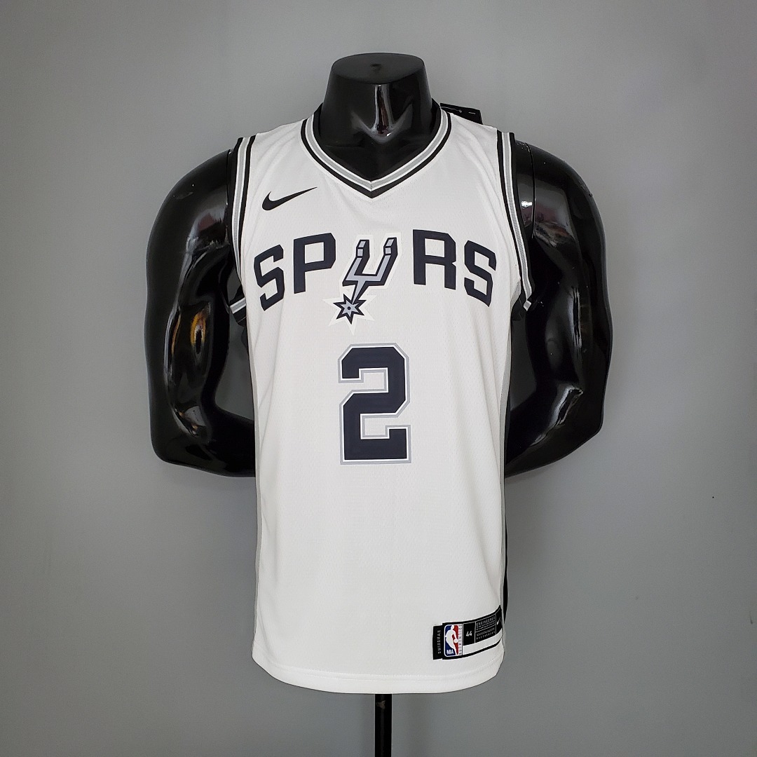 LEONARD#2 Spurs White NBA Jersey S-XXL