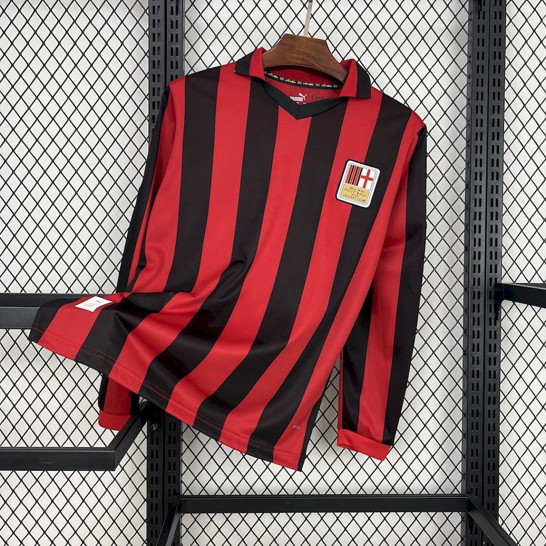 AC Milan 2024/25 125th Anniversary Edition Long Sleeves Retro Jersey S-XXL