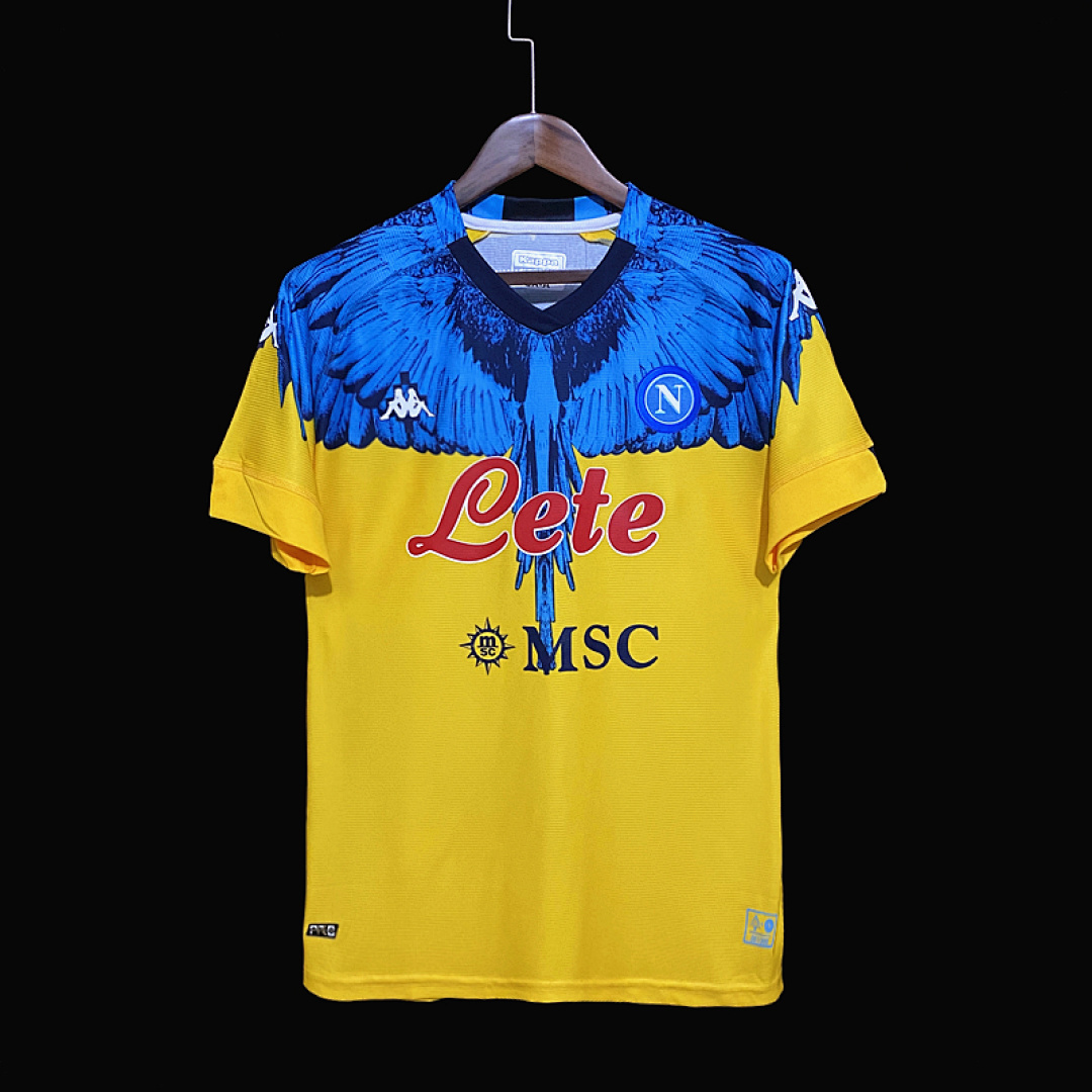 Kappa × Marcelo Burlon × Naples Joint Edition Yellow S-2XL