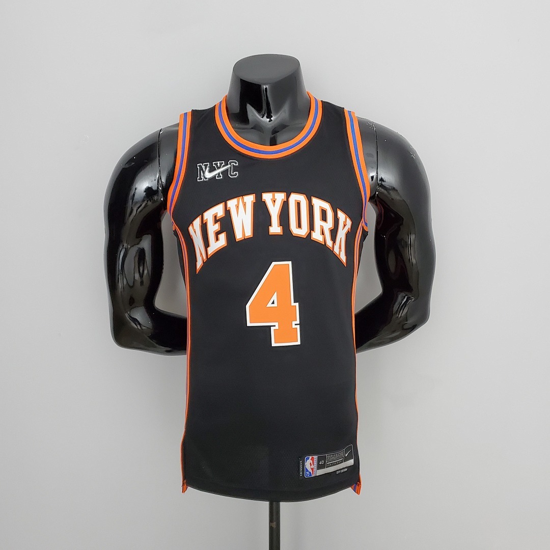 2022 Season Rose#4 Knicks Urban Edition Black NBA Jersey S-XXL