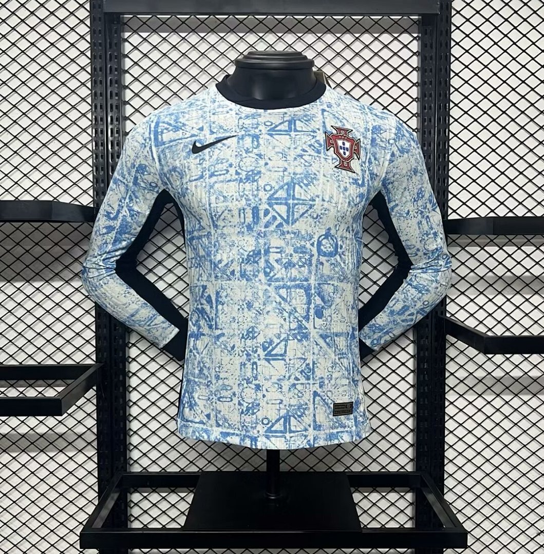 Portugal 2024/25 Euro Away Long Sleeves Jersey – Player Version
