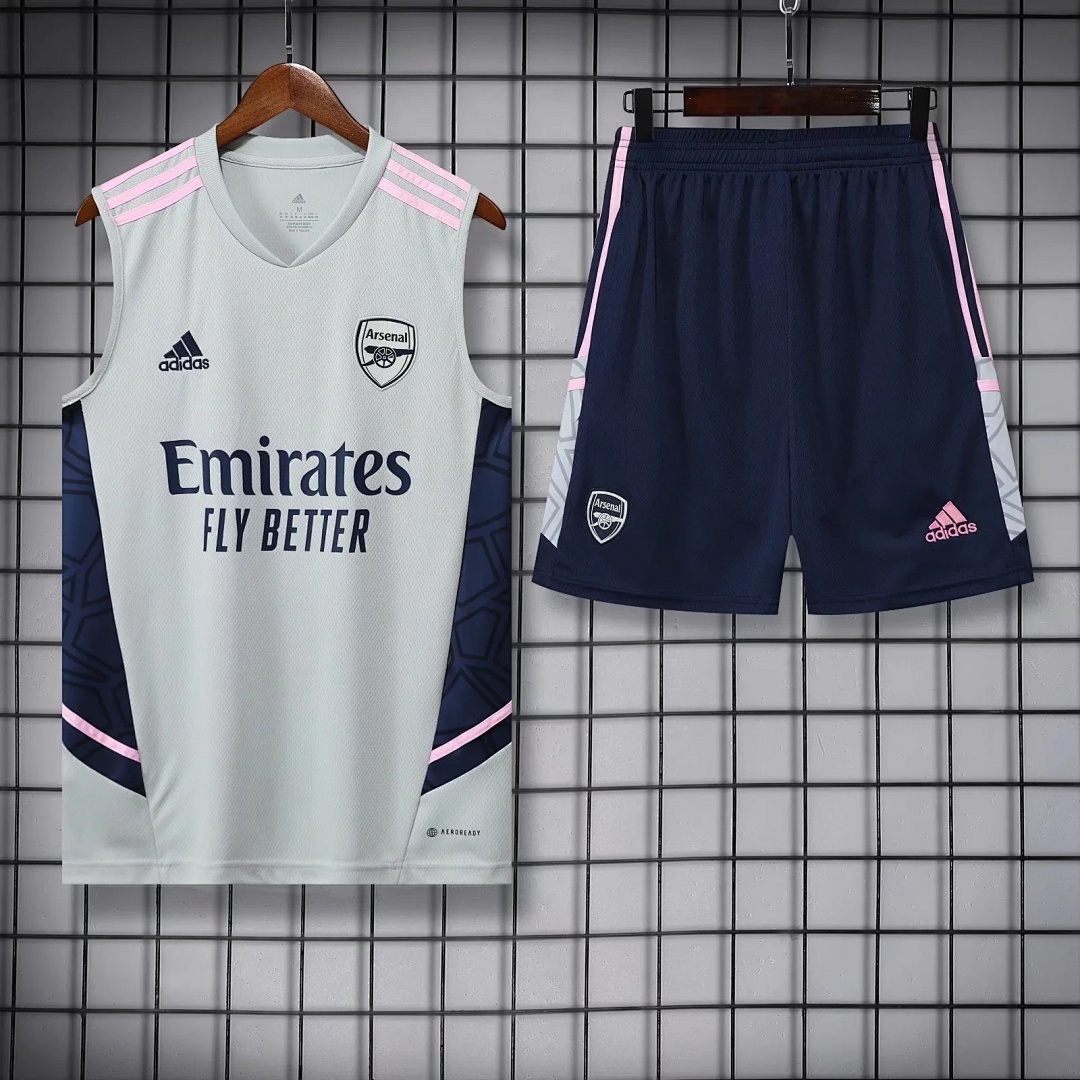 22/23 Arsenal Grey Pre-match Training Vest S-XXL