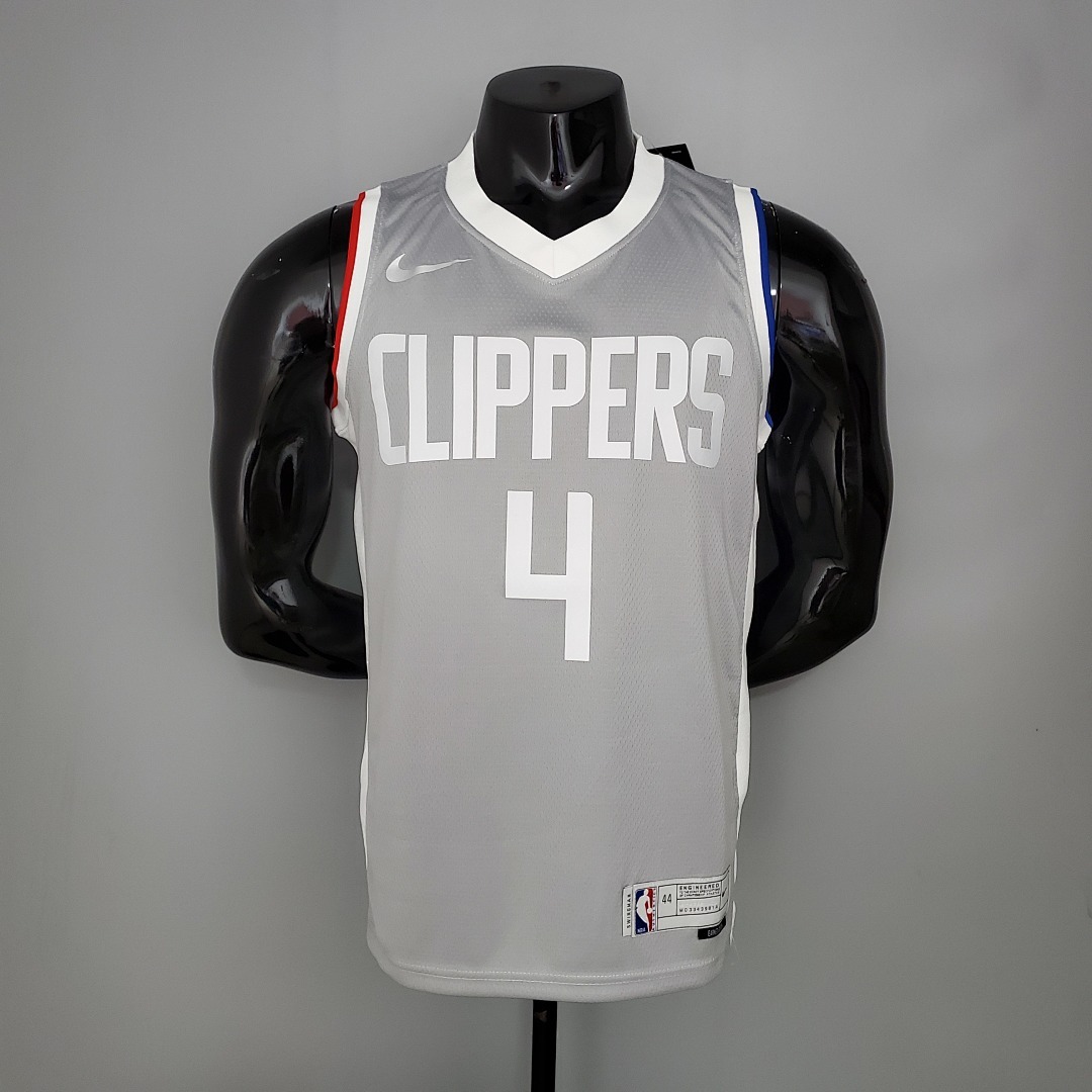 2021 RONDO#4 Los Angeles Clippers Bonus Edition Grey NBA Jersey S-XXL