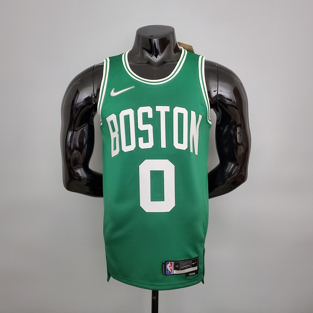 75th Anniversary Tatum #0 Celtics Green NBA Jersey S-XXL