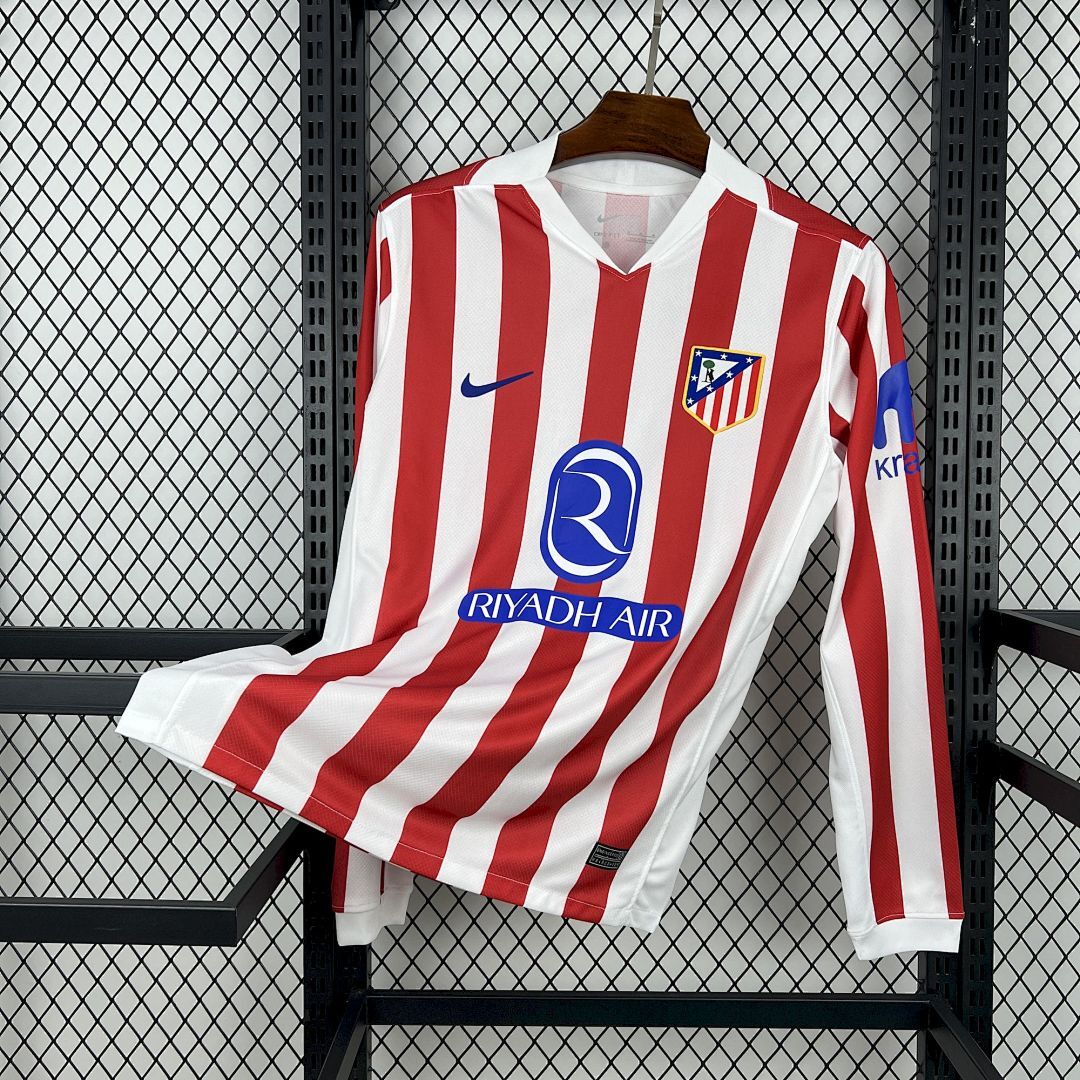 Mens Atletico Madrid 2025/26 Third Long Sleeve Jersey