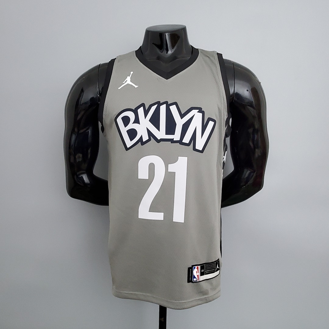 Nets Aldridge #21 Flyer Grey NBA Jersey S-XXL