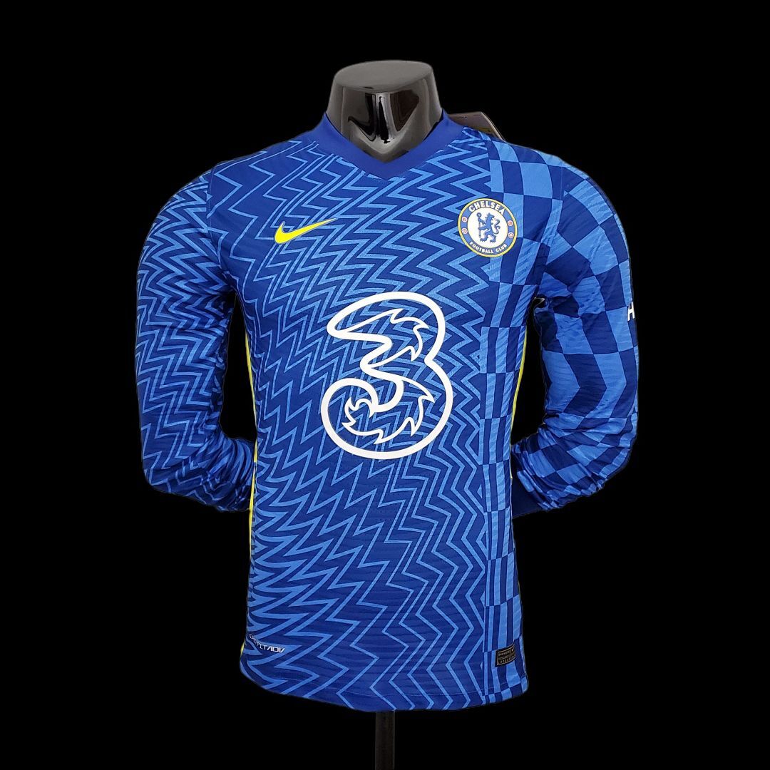 21/22 player version long sleeve Chelsea home S-XXL