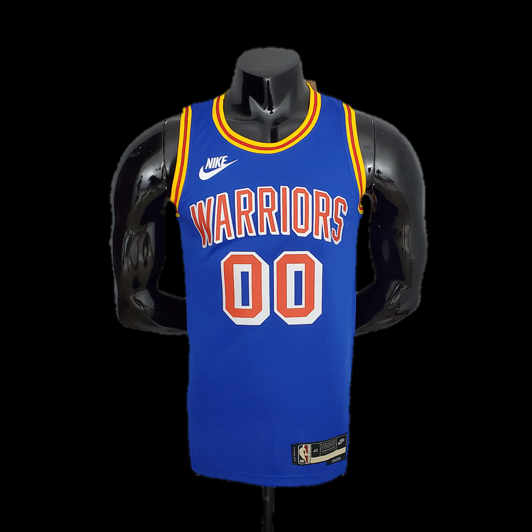 75th Anniversary Cuminga#00 Warriors Vintage Blue NBA Jersey S-XXL