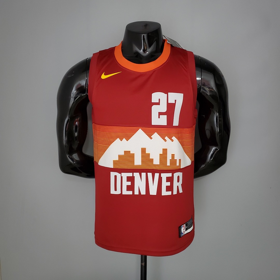 2021 MURRAY#27 Nuggets City Edition Red NBA Jersey S-XXL