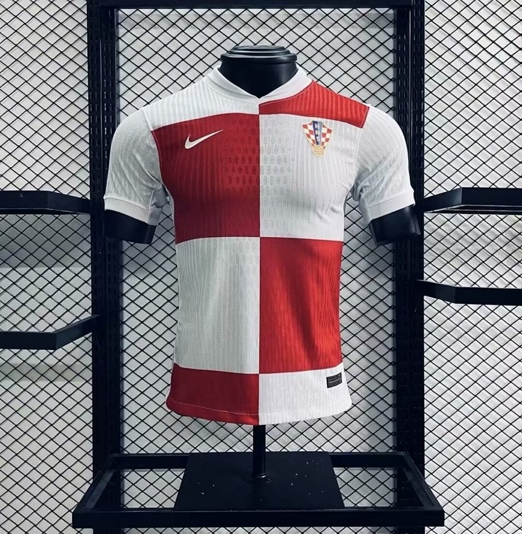 Croatia 2024/25 Euro Home Jersey Player Version