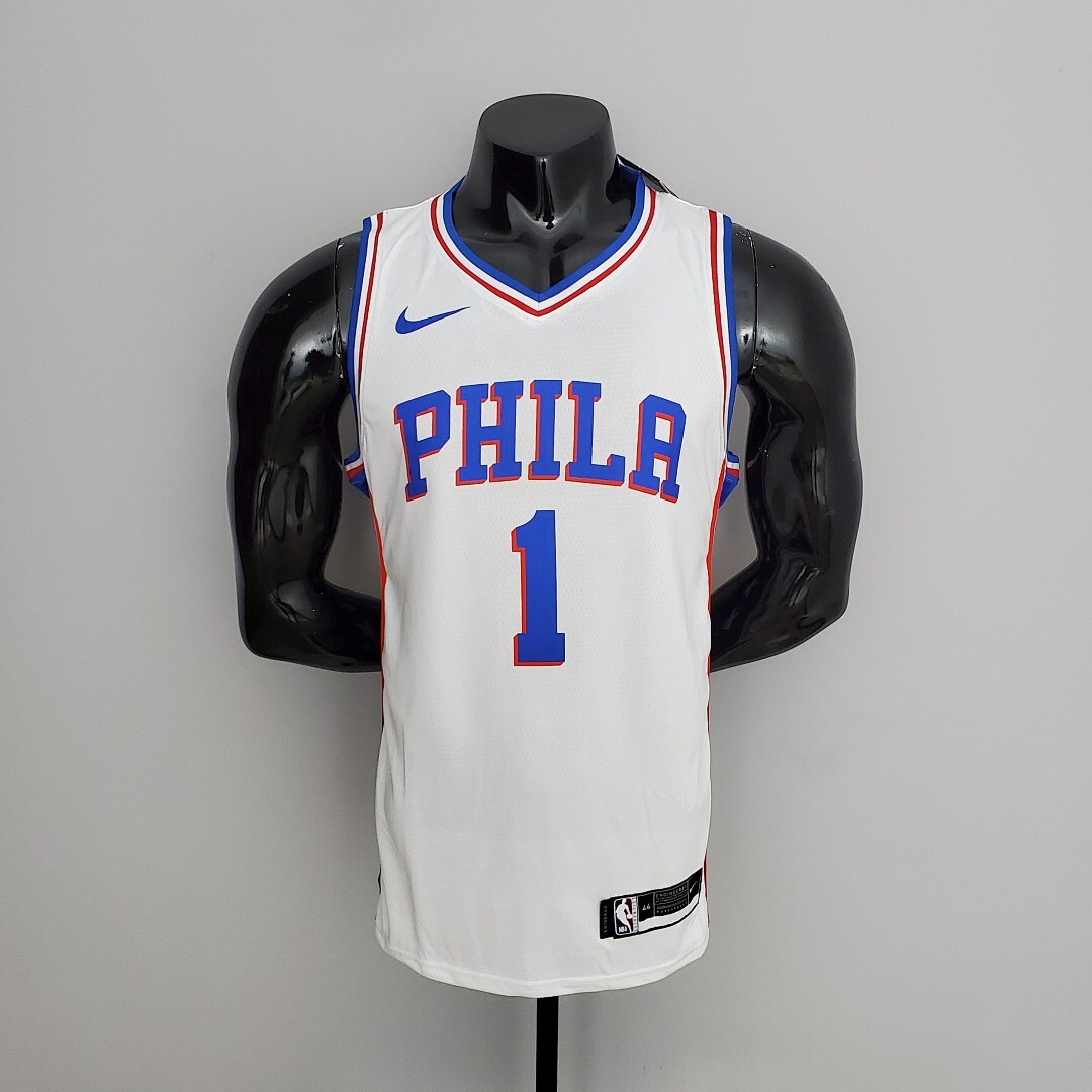 76ers Harden #1 V-Neck White S-XXL