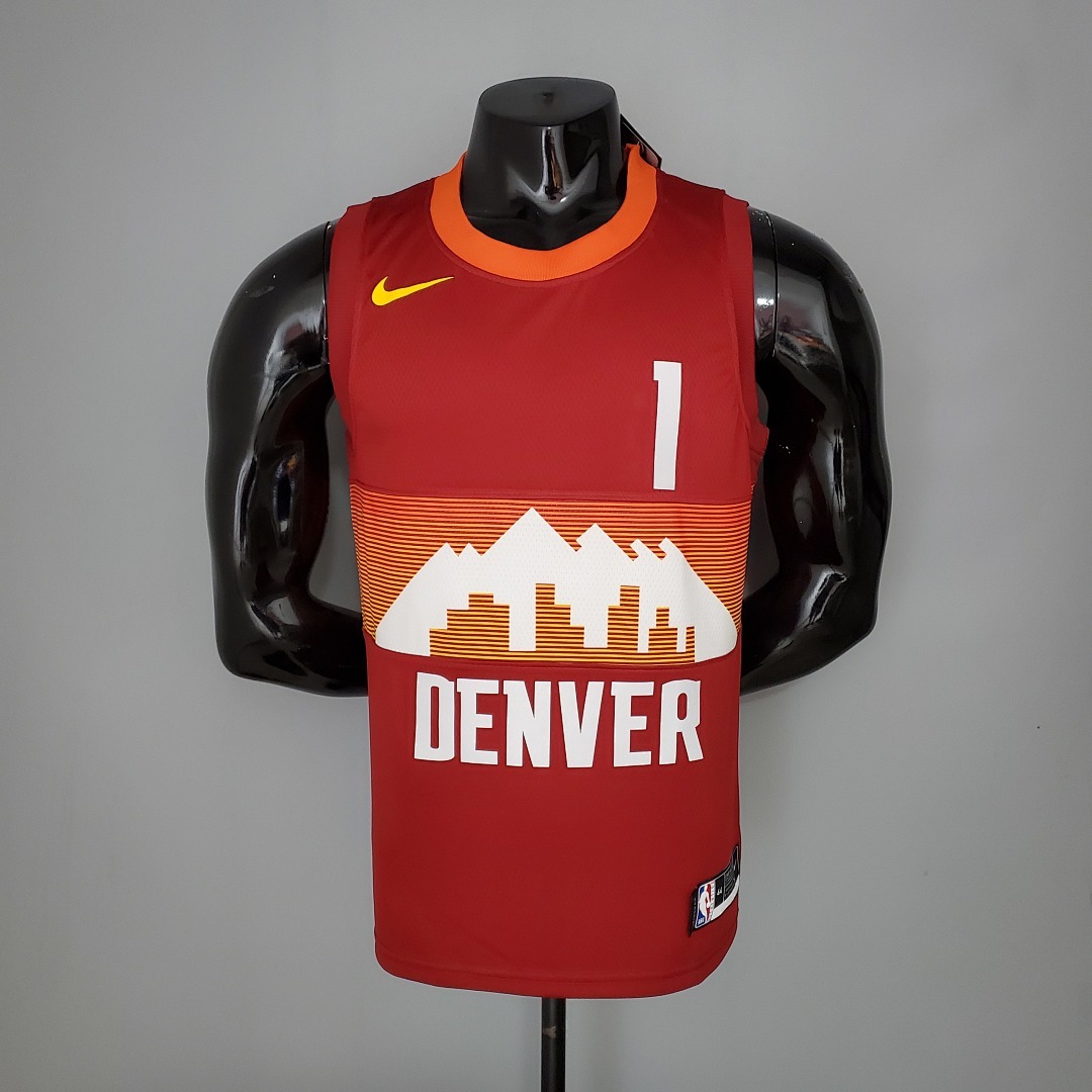 2021 PORTER JR. #1 Nuggets City Edition Red NBA Jersey S-XXL