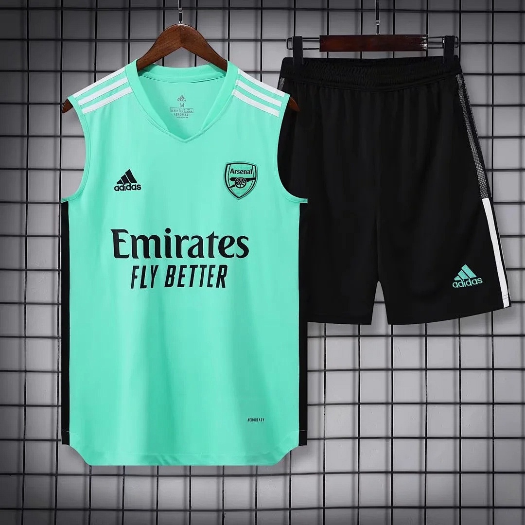 22/23 Arsenal Pre-match Training Green Vest S-XXL