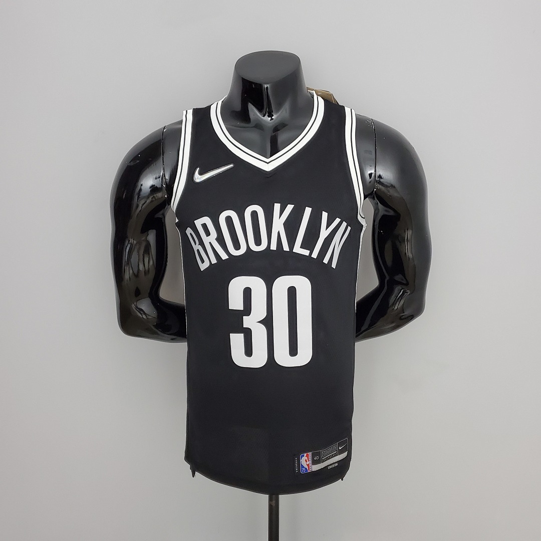 75th Anniversary Curry #30 Nets Black NBA Jersey S-XXL