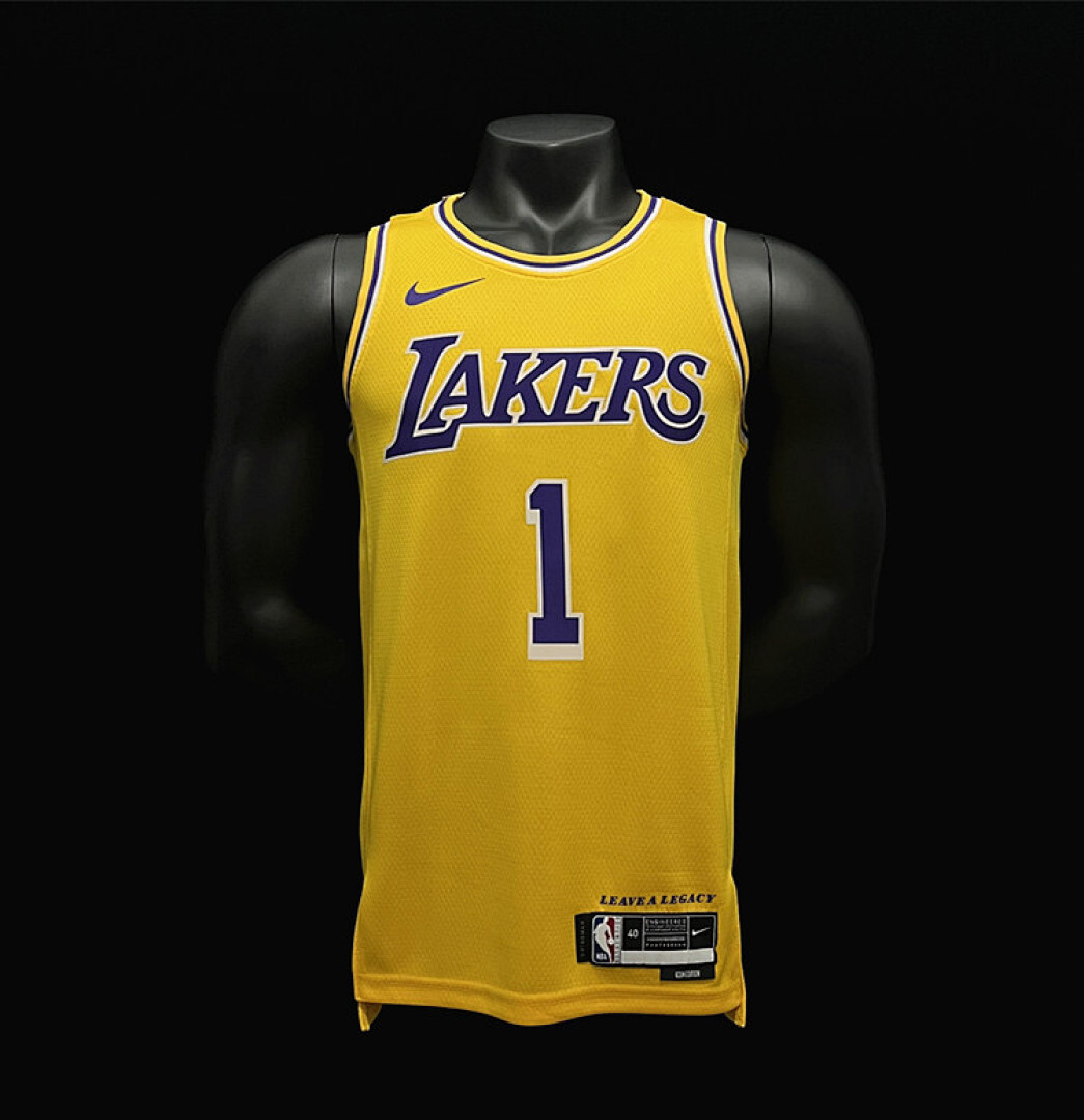RUSSELL#1 22/23 Los Angeles Lakers yellow S-XXL