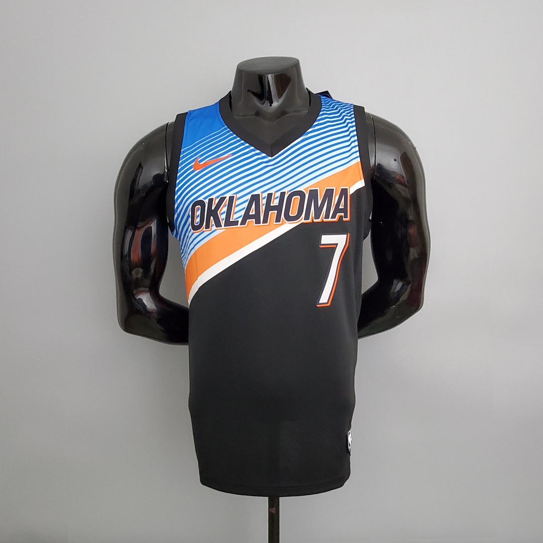 Thunder Anthony #7 City Edition Black NBA Jersey S-XXL