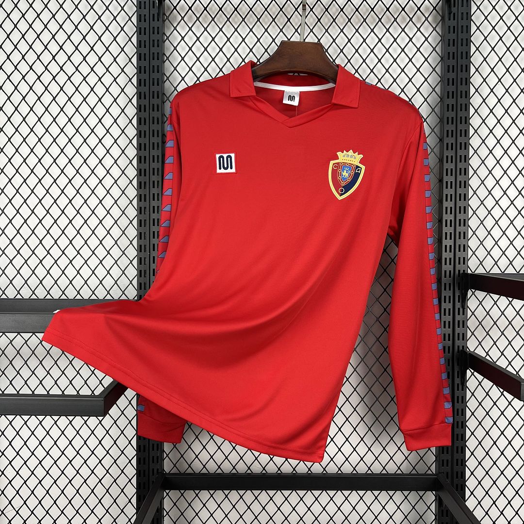 Retro Real Zaragoza 1983/84 Home Long Sleeve Jersey
