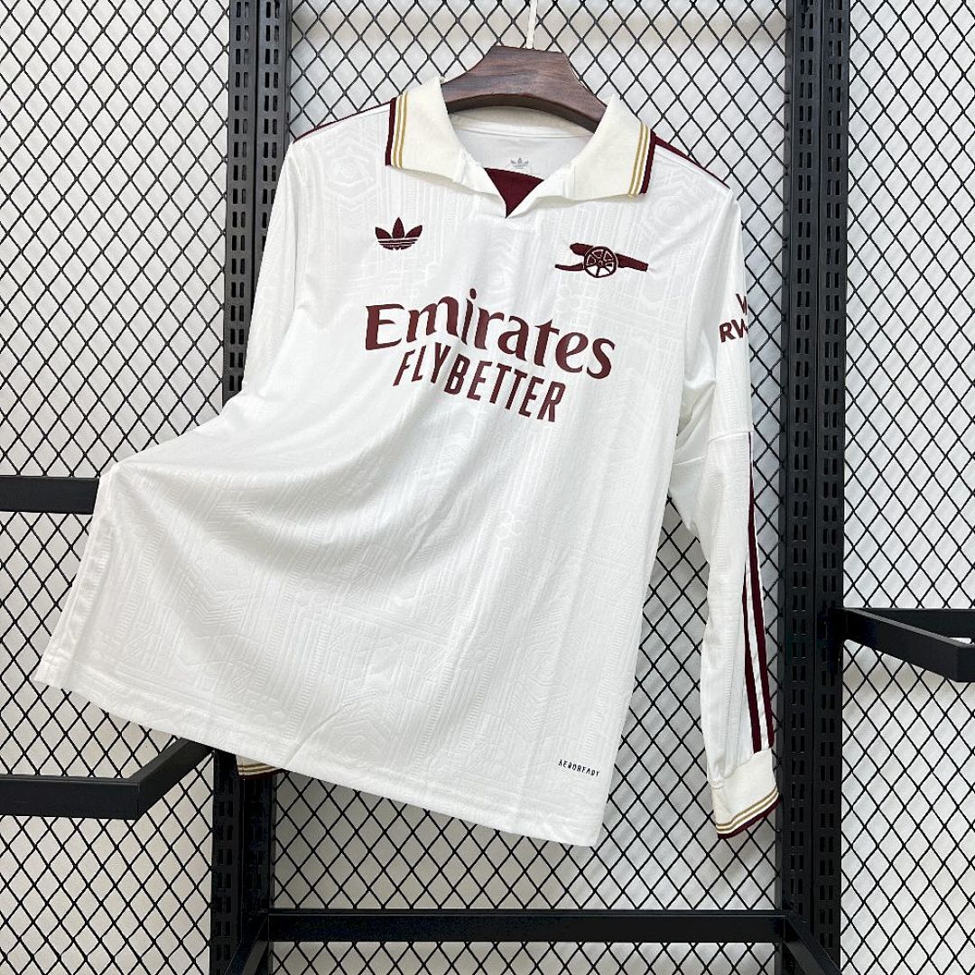 Mens Arsenal 2025/26 Third Long Sleeve Jersey