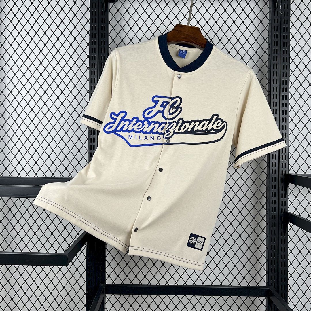 Mens Inter Milan 2025/26 Baseball Jersey
