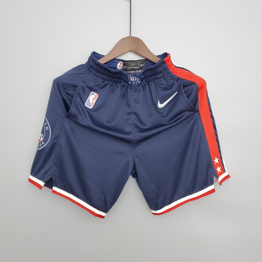 2022 season Nets City Edition Royal Blue NBA Shorts S-XXL