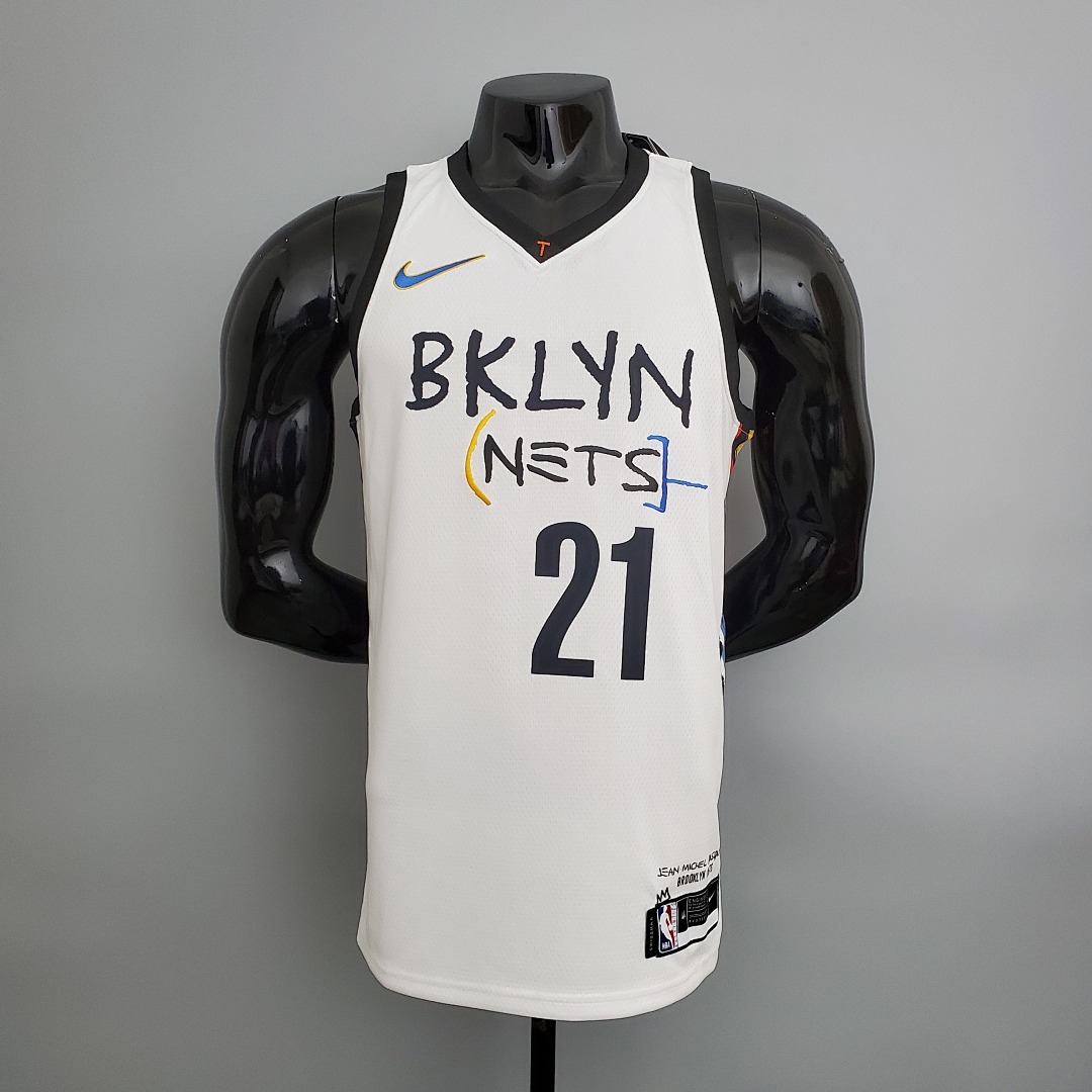 Nets Aldridge #21 graffiti (white) NBA jersey S-XXL
