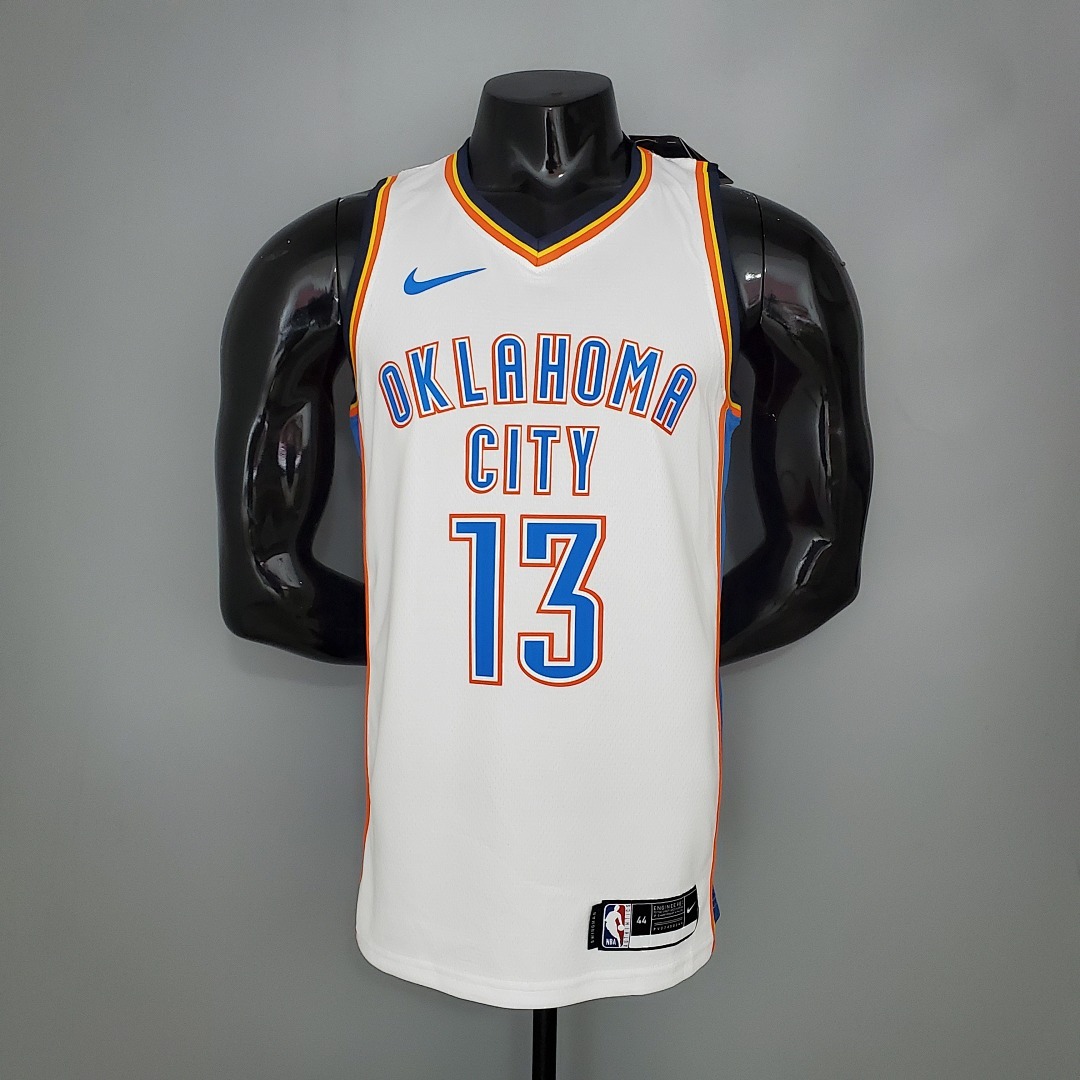 HARDEN#13 Thunder White NBA Jersey S-XXL