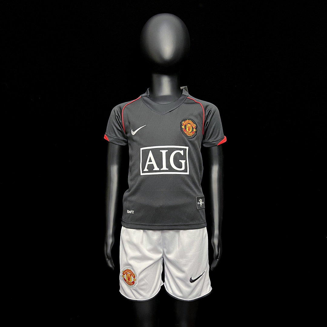 Retro 07/08 M-u Away Champions League kids 16-28