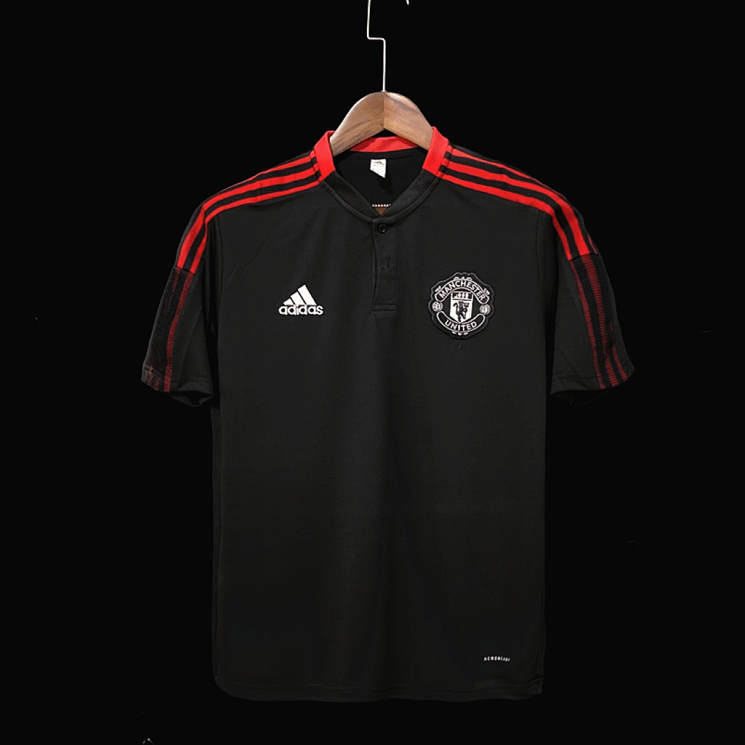 21/22 M-u pre-match training black POLO S-XXL