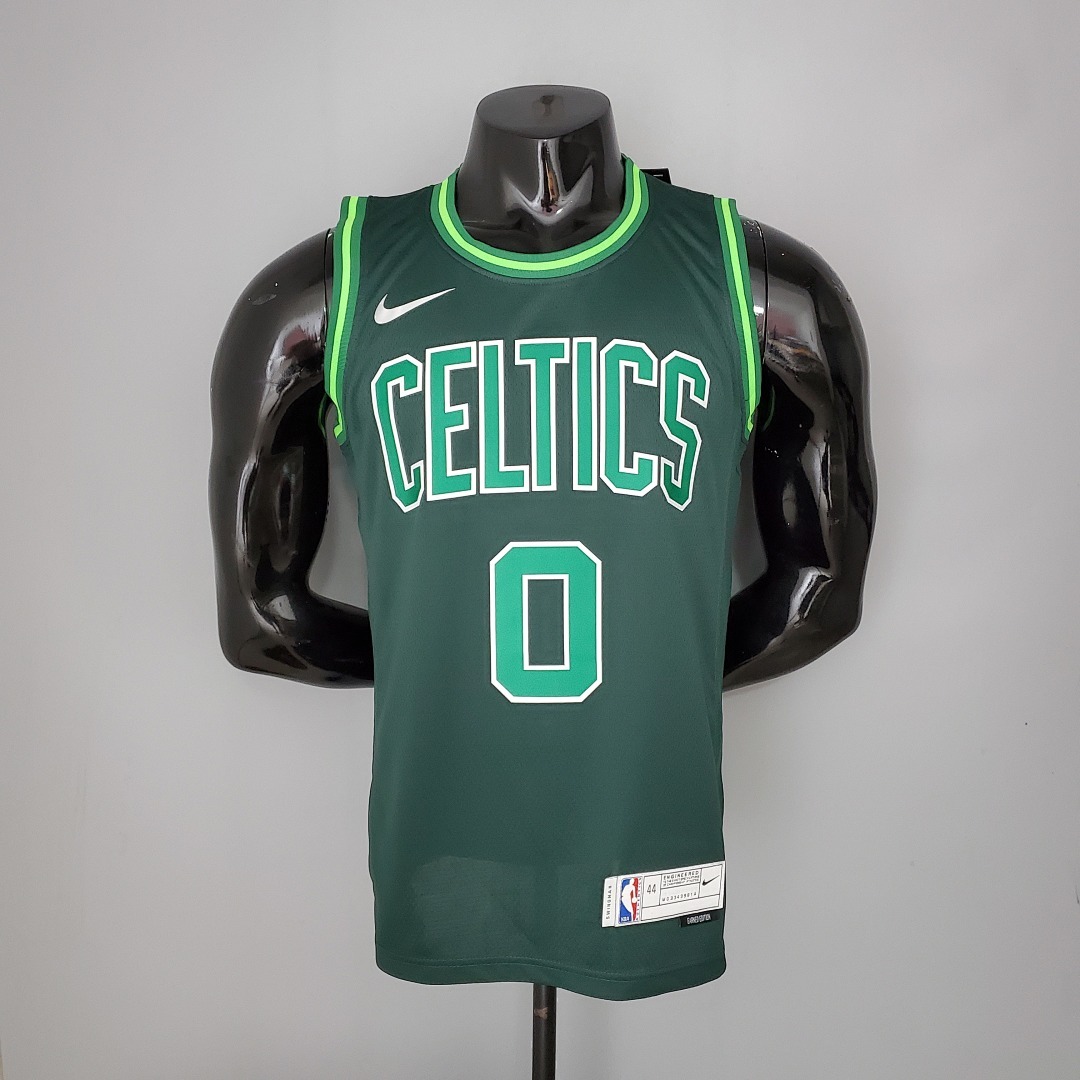 2021 TATUM #0 Celtics Bonus Edition Dark Green NBA Jersey S-XXL