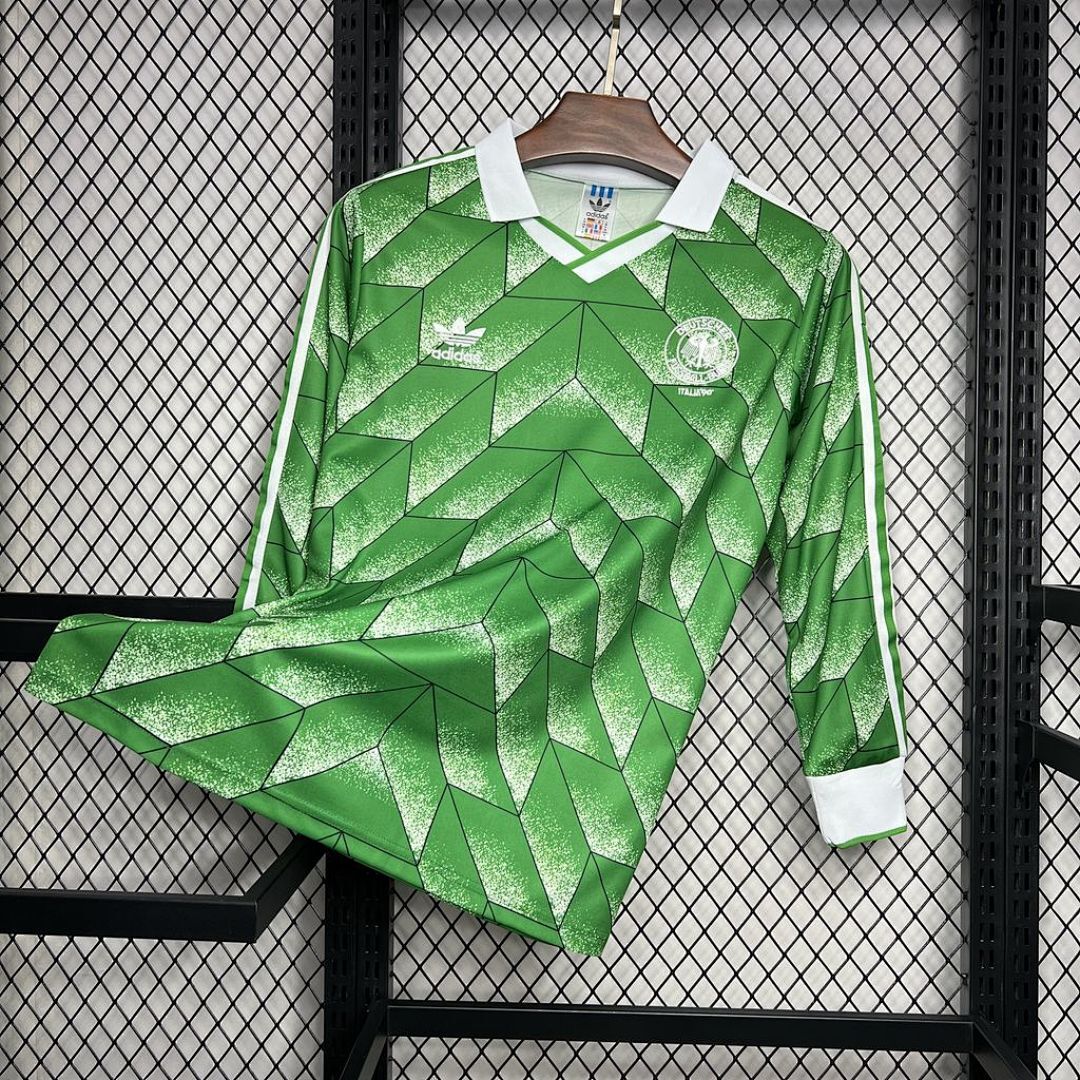 Germany 1990 Away Long Sleeve Retro Jersey