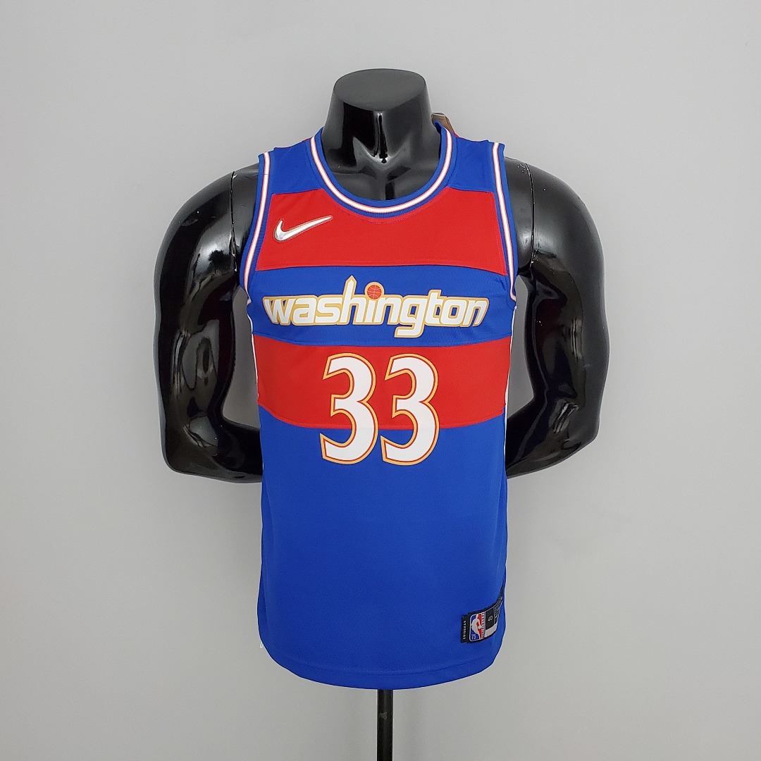2022 Season Kuzma #33 Talent City Edition Blue Red NBA Jersey S-XXL