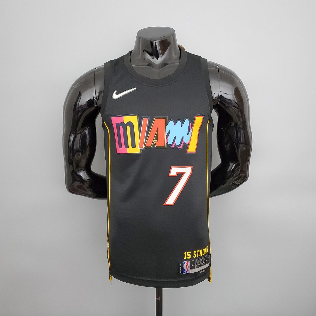 2022 season Lowry #7 Heat City Edition Black NBA Jersey S-XXL