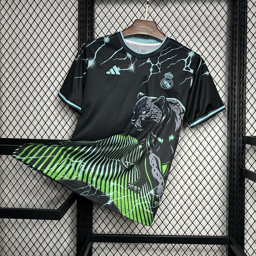 Real Madrid 2024/25 Special Edition Black and green Jersey S-XXL