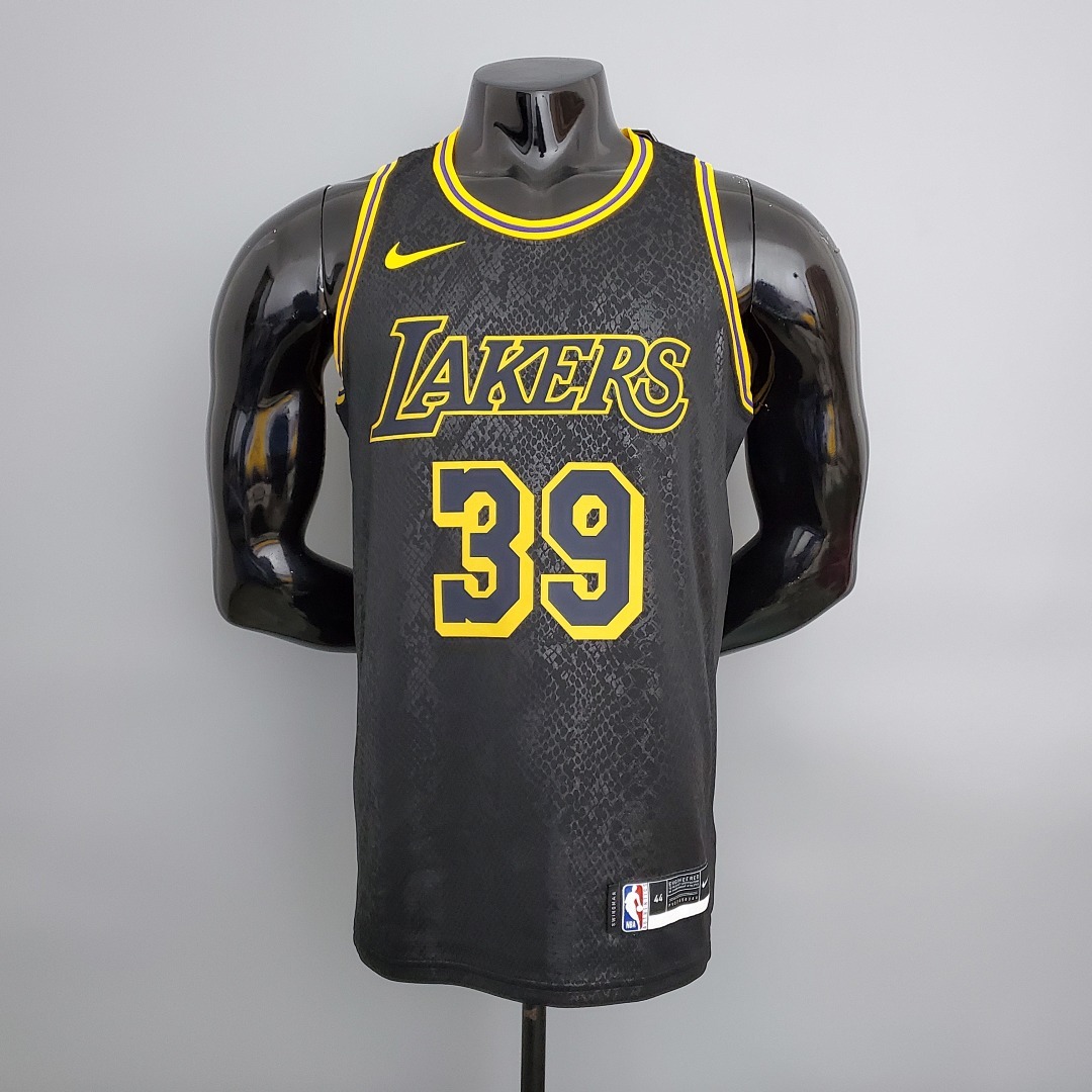 Lakers Howard#39 Snake Print Black NBA Jersey S-XXL