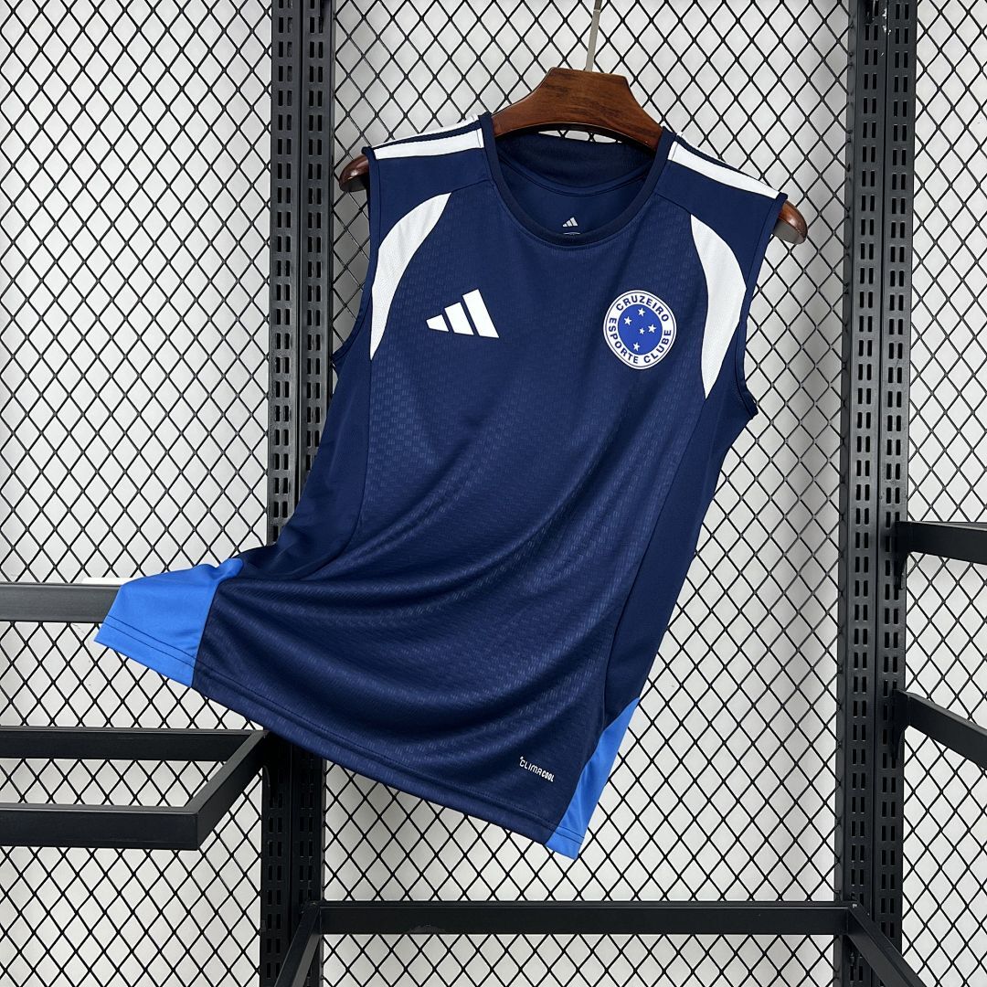 Mens Cruzeiro 2025/26 Pre-Match Vest Jersey