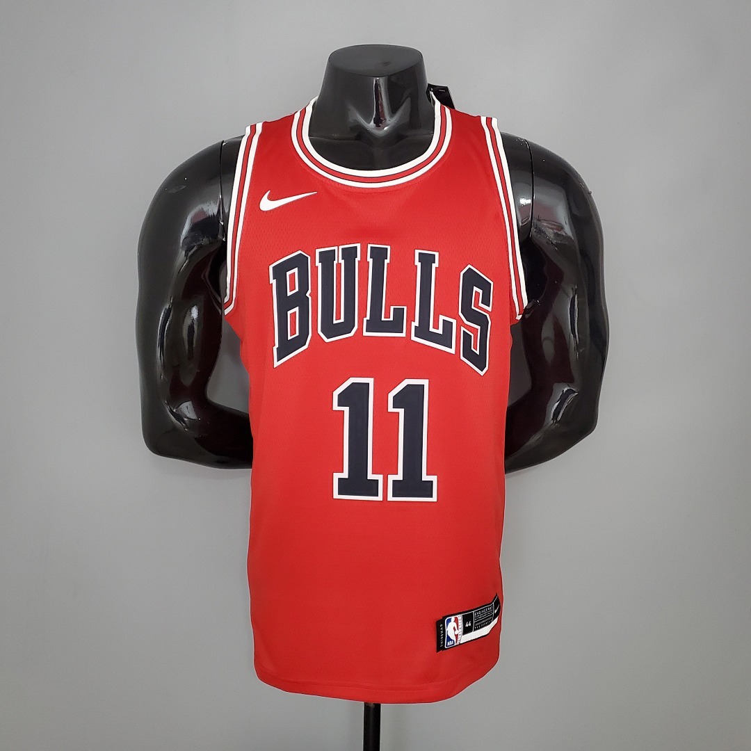 DeROZAN#11 Chicago Bulls Red NBA jersey Size S-XXL