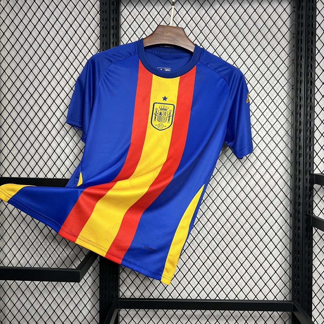 Spain 2024/25 Euro Pre-match training uniform Jersey