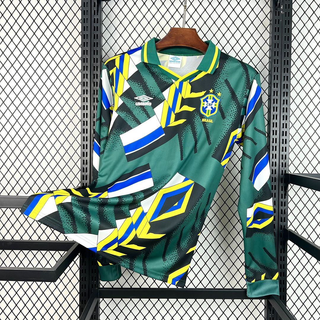 Retro Brazil 1994 Goalkeeper Long Sleeve Jersey
