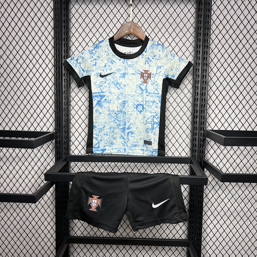 Portugal 2024/25 Euro Away Kids Kit