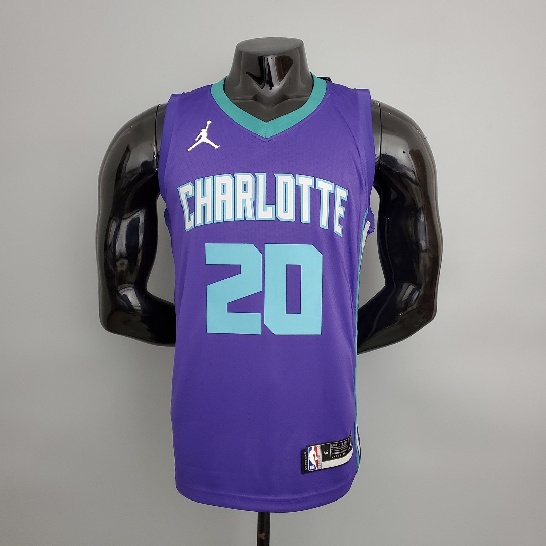 Hornets Hayward#20 Purple NBA Jersey S-XXL